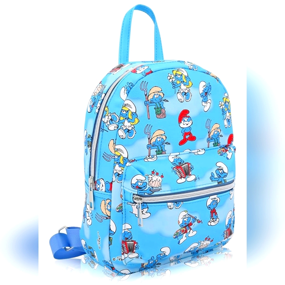 Peyo Smurfs Character Elemantary School Age Backpack Unisex NEW